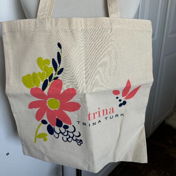 Trina Turk Canvas Tote Bag | NWT - Picture 1 of 3